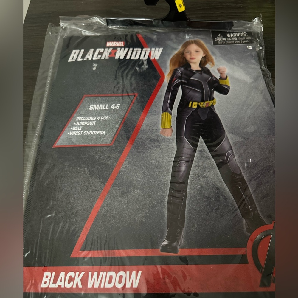 Marvel Black Widow Kids Costume - Black and Yellow